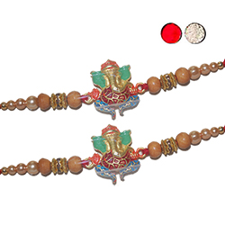 Zardosi Rakhi - ZR-5430 A-028 (2 RAKHIS)